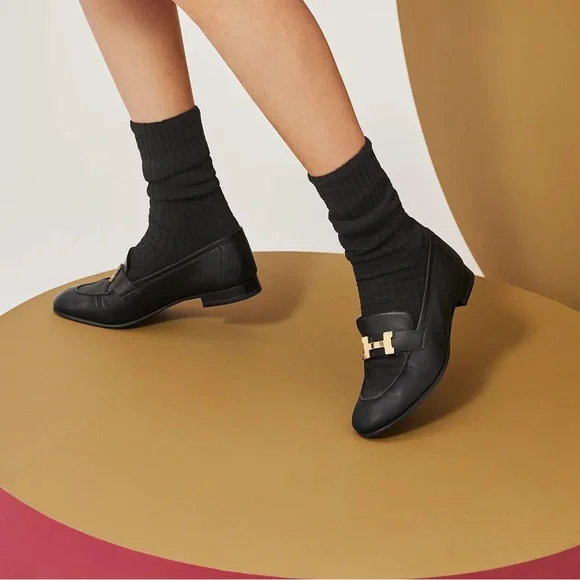 Hermes 🖤💛 Paris Loafer